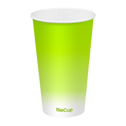 BioPak Cold Paper Biocups Coloured 500ml/90mm (1000 Pack) • PAS-JC343