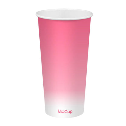 BioPak Cold Paper Biocups Coloured 600ml/90mm (1000 Pack) • PAS-JC344
