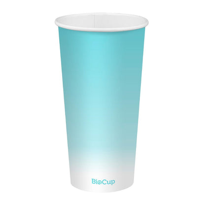 BioPak Cold Paper Biocups Coloured 600ml/90mm (1000 Pack) • PAS-JC344
