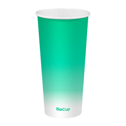 BioPak Cold Paper Biocups Coloured 650ml/90mm (1000 Pack) • PAS-JC345