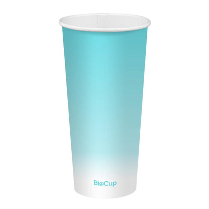 BioPak Cold Paper Biocups Coloured 650ml/90mm (1000 Pack) • PAS-JC345