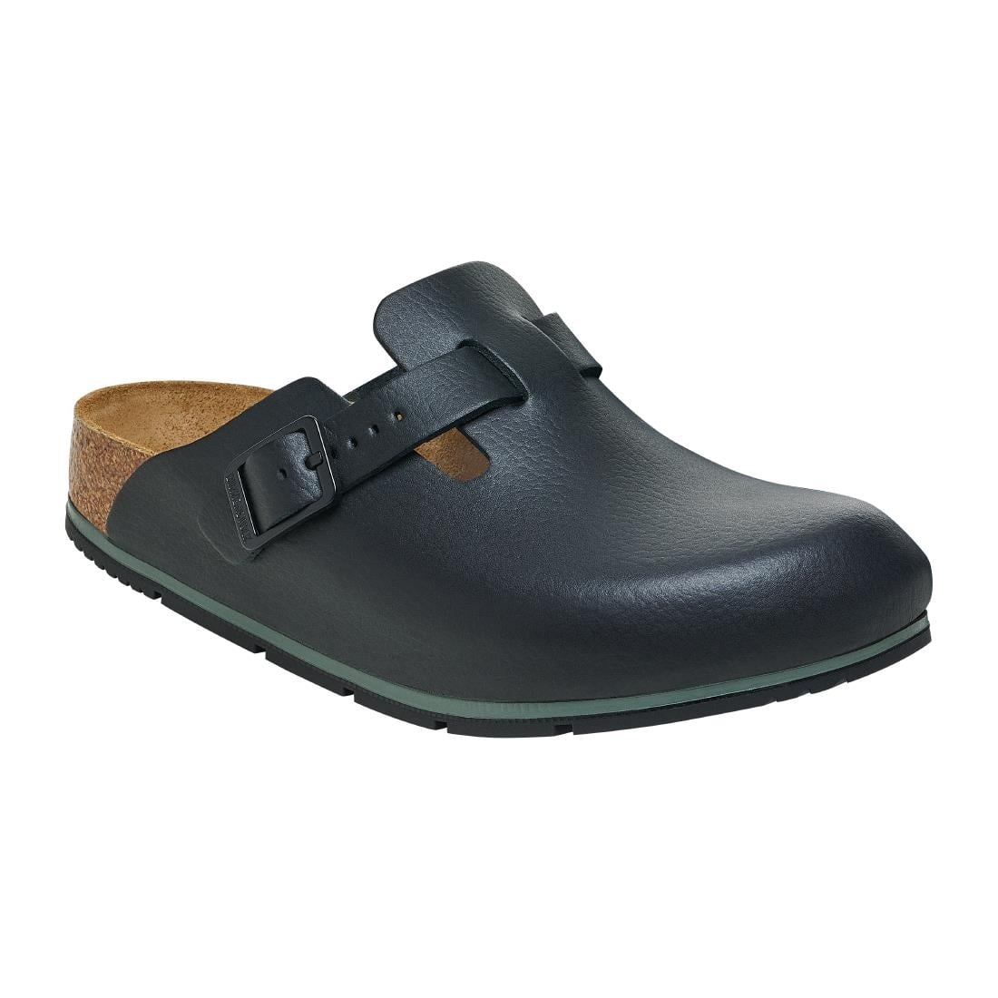 Birkenstock Boston Pro PU Natural Leather Black 38 • PAS-JC426-38