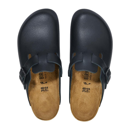 Birkenstock Boston Pro PU Natural Leather Black 38 • PAS-JC426-38