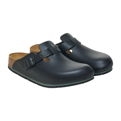 Birkenstock Boston Pro PU Natural Leather Black 38 • PAS-JC426-38