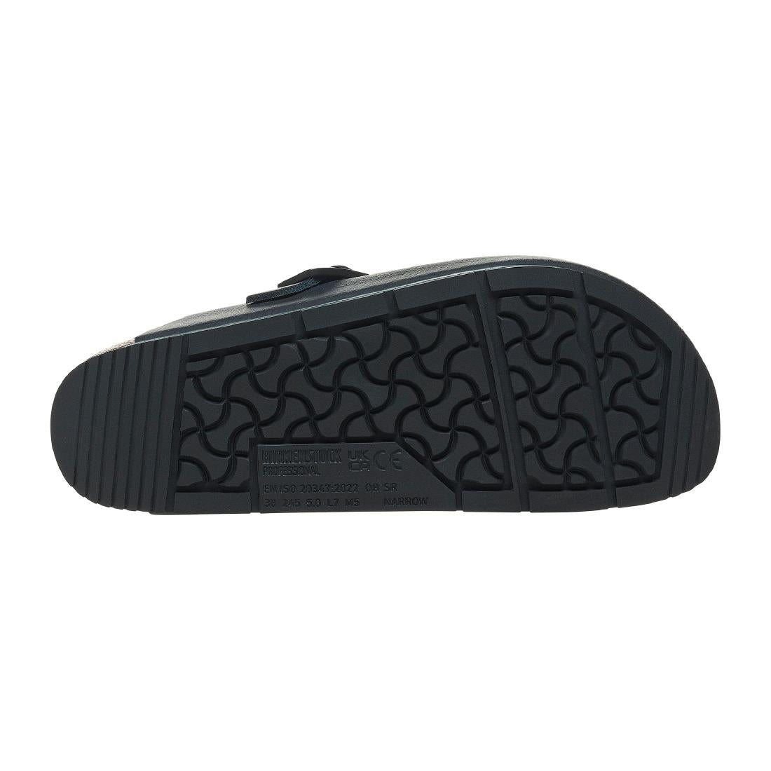 Birkenstock Boston Pro PU Natural Leather Black 38 • PAS-JC426-38