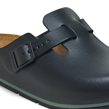 Birkenstock Boston Pro PU Natural Leather Black 38 • PAS-JC426-38