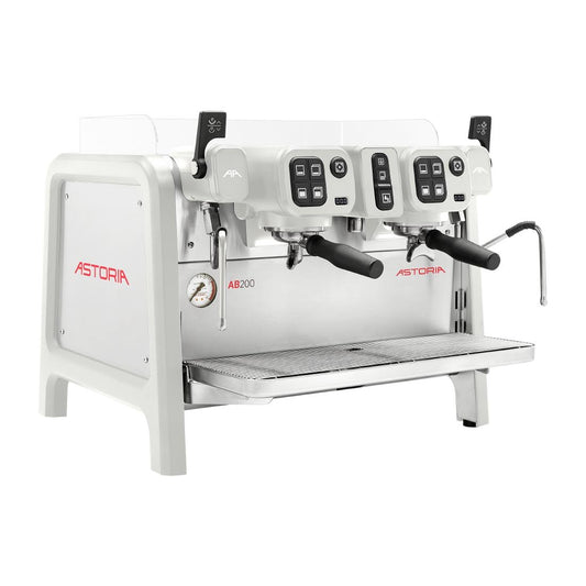 Astoria AB200 Compact 2 group Coffee Machine White • PAS-JC464