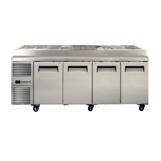 Skope ReFlex 4 Solid Door GN Compatible Pizza Preparation Fridge • PAS-JC480