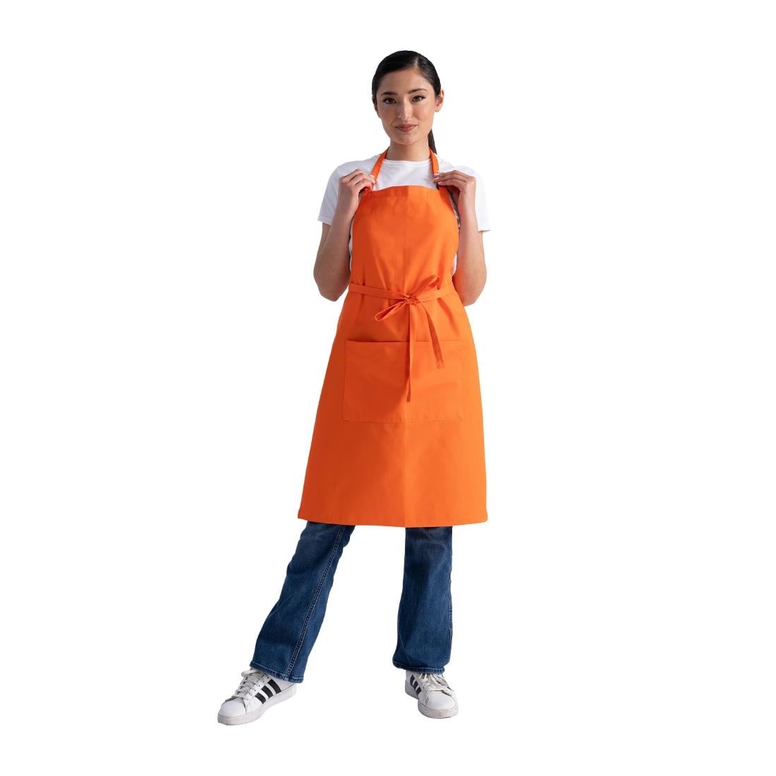 Chef Works Butcher Bib Apron Orange • PAS-JC487