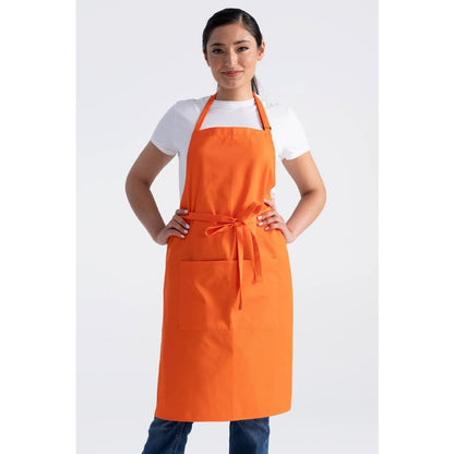 Chef Works Butcher Bib Apron Orange • PAS-JC487