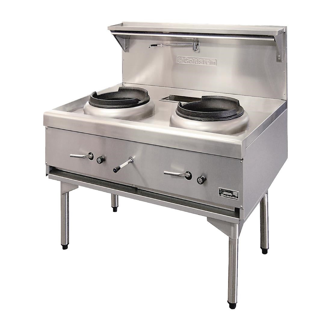 Goldstein 2 Hole Wok with either Duck Ring Mongolian Duckbill LPG • PAS-JD509-P