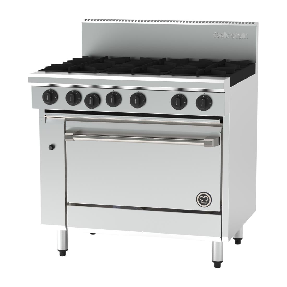 Goldstein 6 Burner Oven Range with Fan Forced Oven NT • PAS-JD519-N