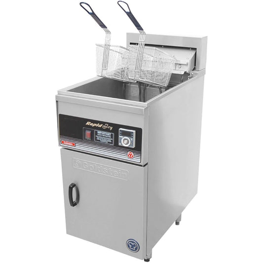 Goldstein Electric 2 Basket Single V Pan Fryer 32Ltr Natural Gas • PAS-JD524-N