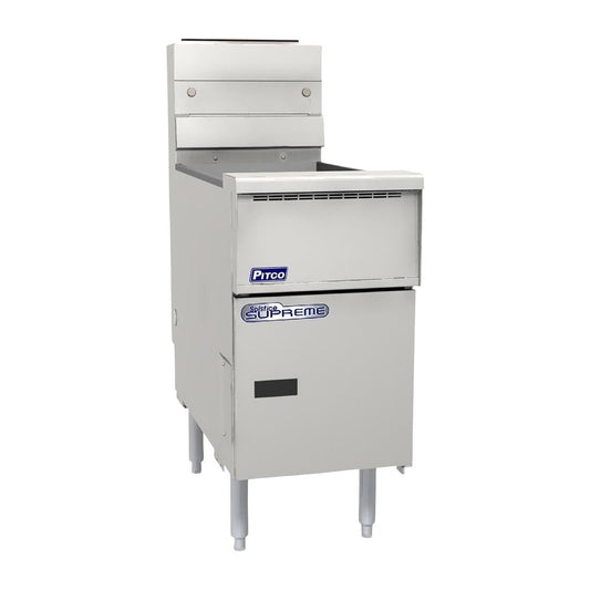 Pitco High Energy 2 Basket Solstice Supreme Gas Fryer - 22.5Ltr • PAS-HU534-N