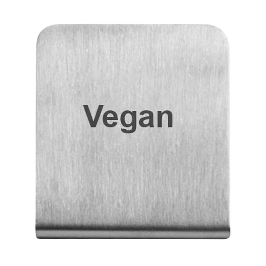 Trenton Vegan Buffet Sign - Stainless Steel • PAS-JD691