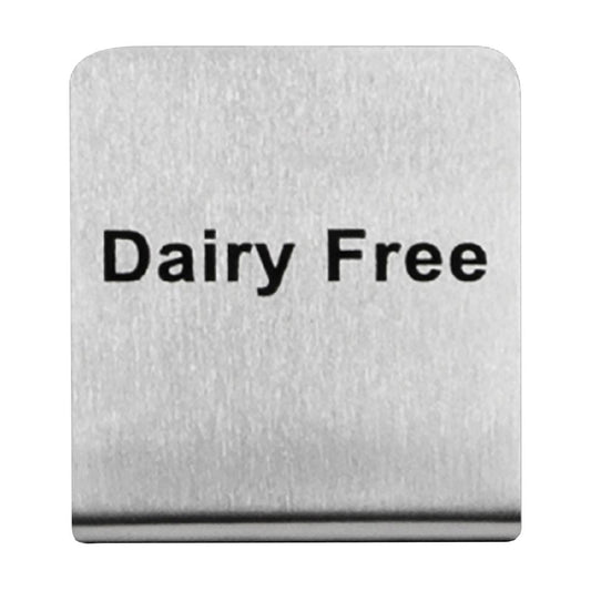 Trenton Dairy Free Buffet Sign Stainless Steel • PAS-JD693