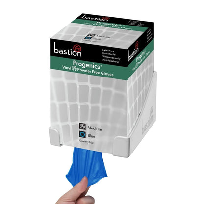Bastion Progenics Vinyl Powder Free Gloves Blue Medium (200 Pack) (Size: Medium | Blue | Pack 200) • PAS-JD732-M