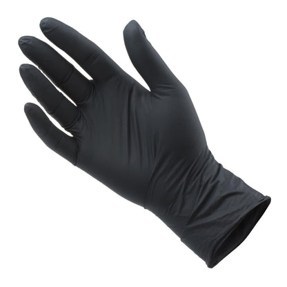 Bastion Progenics Nitrile Ultra Soft Powder Free Gloves Black L (Pack 250) • PAS-JD734-L