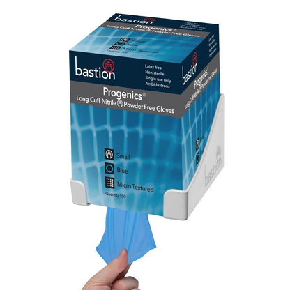 Bastion Progenics - Nitrile Long Cuff Powder Free - Blue - L - Pack 100 (Size: Large | Blue | Pack 100) • PAS-JD735-L