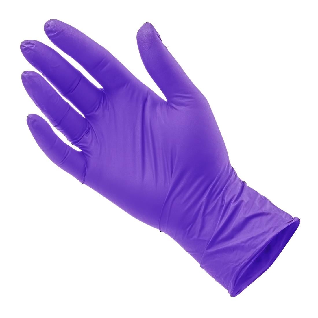 Bastion Progenics Nitrile Powder Free Gloves Purple Large (100 Pack) (Size: Large | Purple | Pack 100) • PAS-JD736-L