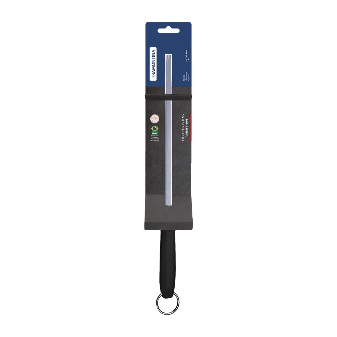 Tramontina Grooved Sharpener Professional Master Black 250mm • PAS-JD823