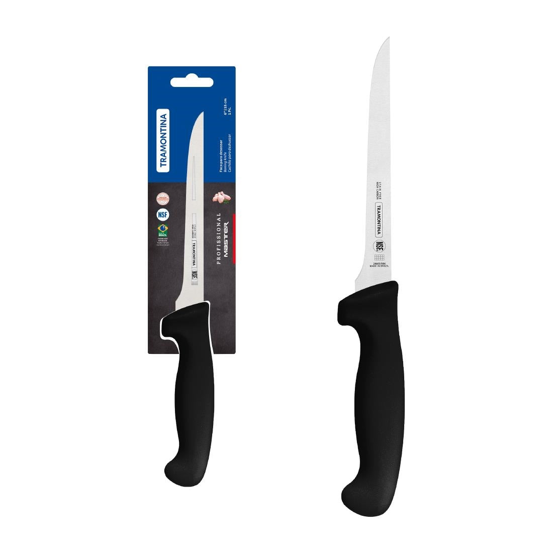 Tramontina Professional Master Black Boning Knife Thin 150mm • PAS-JD827