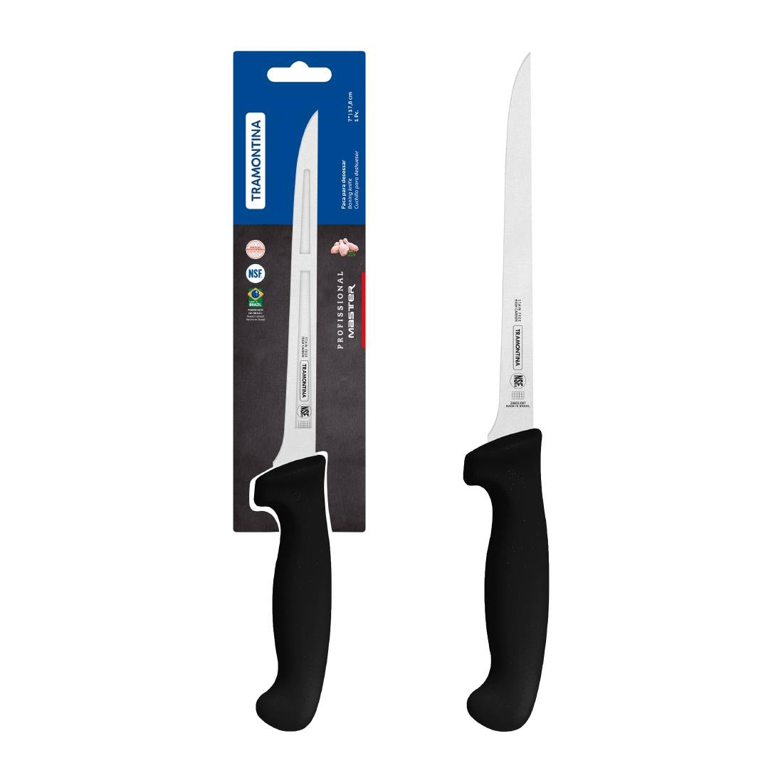 Tramontina Professional Master Black Boning Knife 180mm • PAS-JD830