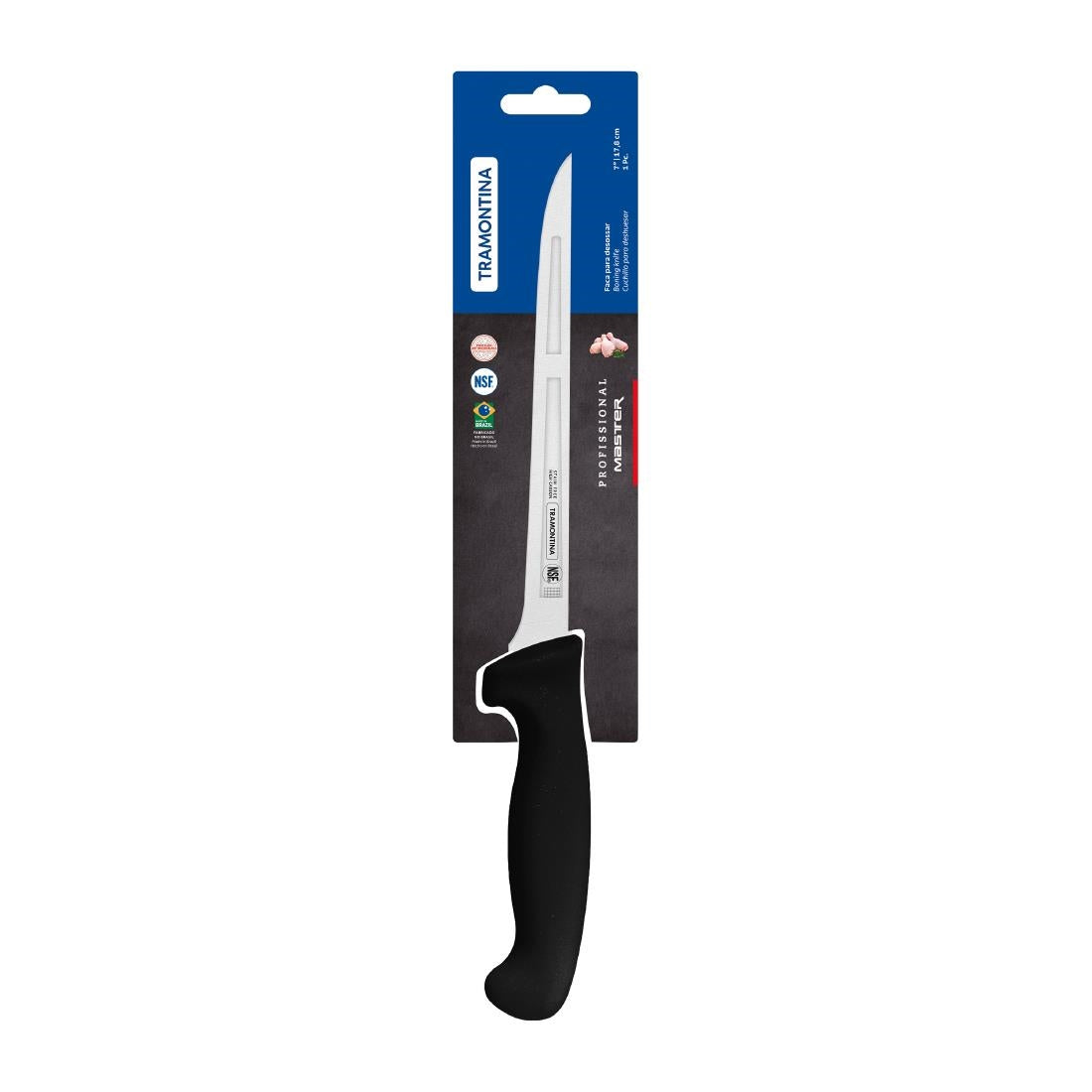 Tramontina Professional Master Black Boning Knife 180mm • PAS-JD830