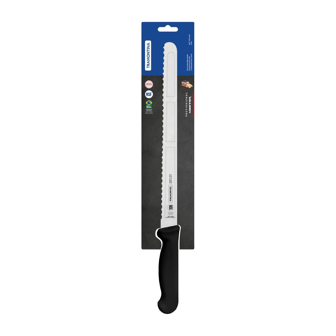Tramontina Professional Master Black Bread Knife 300mm • PAS-JD832