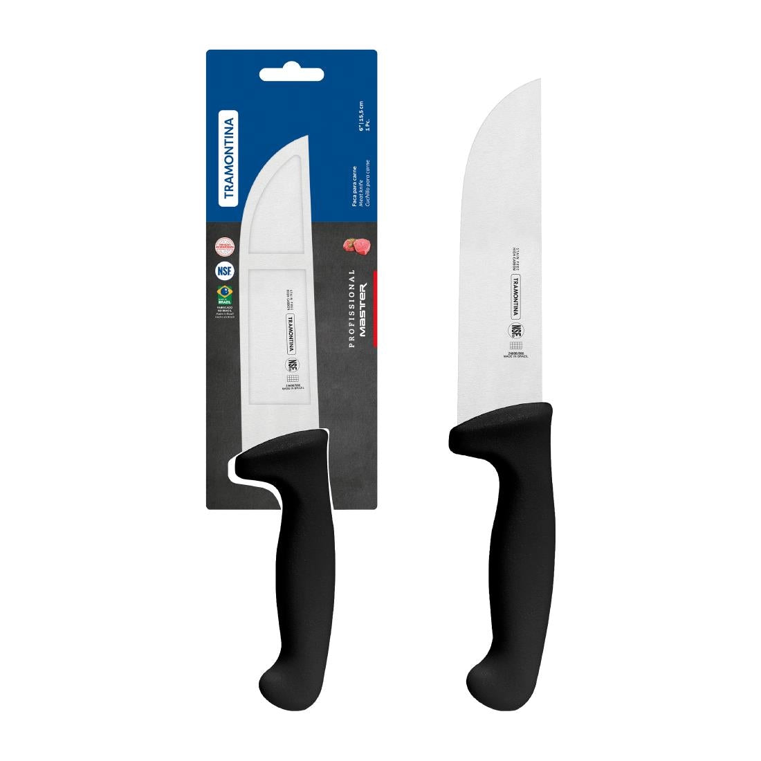 Tramontina Professional Master Black Butcher Knife 160mm • PAS-JD833