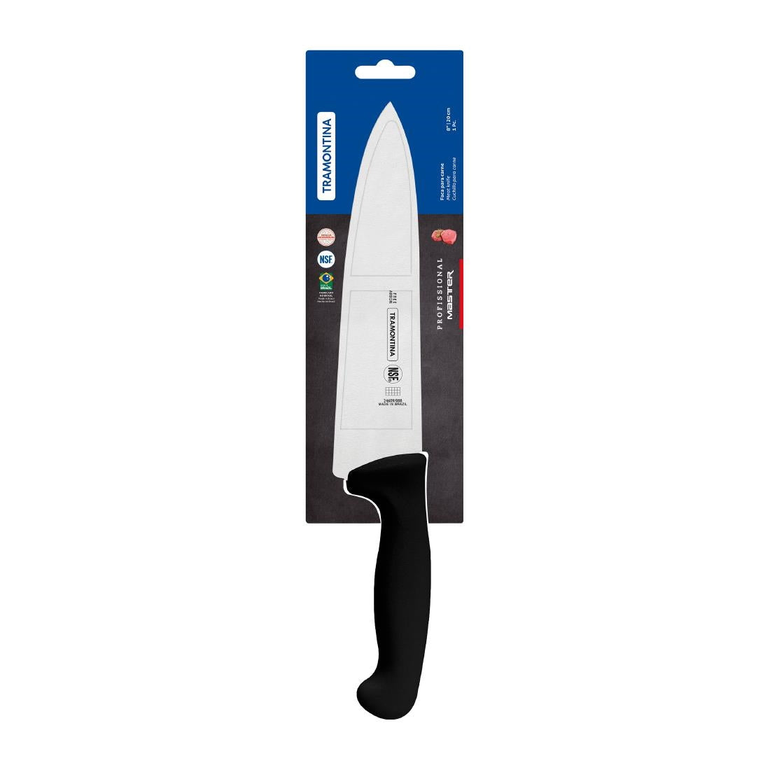 Tramontina Professional Master Black Cooks Knife 200mm • PAS-JD835