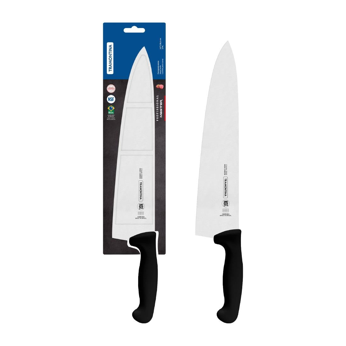 Tramontina Professional Master Black Cooks Knife 290mm • PAS-JD837