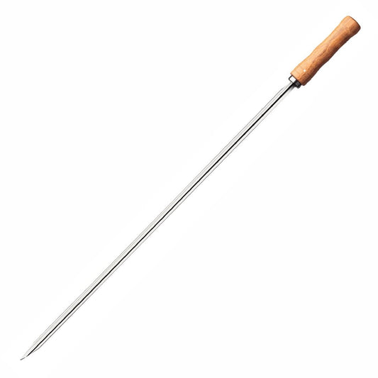 Tramontina Heavy Duty Stainless Steel Skewer Wood Handle 650mm • PAS-JD852