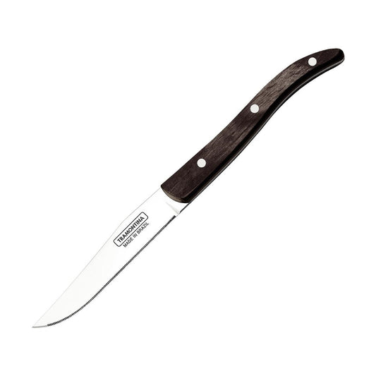 Tramontina Churrasco Steak Knife Micro Serr Narrow Polywood 100mm (12 Pack) • PAS-JD859