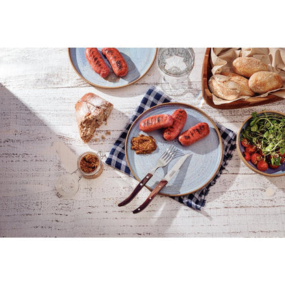 Tramontina Churrasco Steak Knife Micro Serr Narrow Polywood 100mm (12 Pack) • PAS-JD859