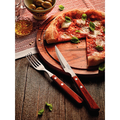 Tramontina Churrasco Steak Knife Polywood Brown 110mm (12 Pack) • PAS-JD867