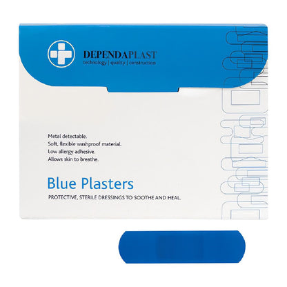 Dependaplast Blue Food Area Plasters 750x250mm (100 Pack) (750x250mm | 100 Pack) • PAS-JD902