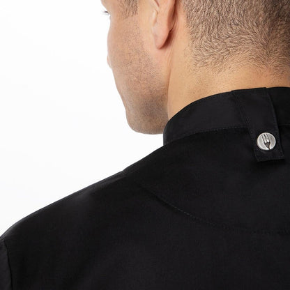 Chef Works Cannes Press Stud Chef Jacket Black L • PAS-JD927-L