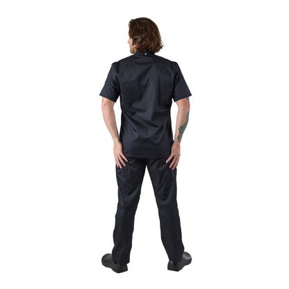 Chef Works Cannes Press Stud Chef Jacket Black L • PAS-JD927-L