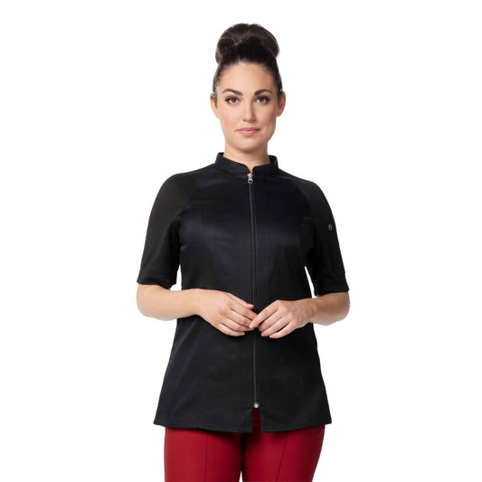Chef Works Arcadia Women's Chef Jacket Black M • PAS-JD928-M