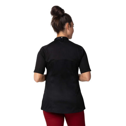 Chef Works Arcadia Women's Chef Jacket Black L • PAS-JD928-L