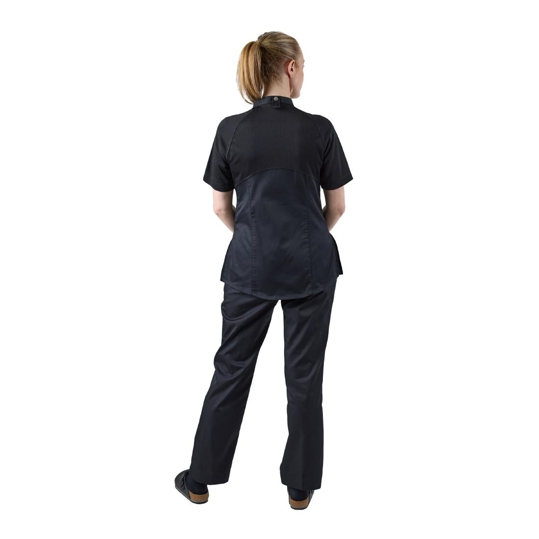 Chef Works Arcadia Women's Chef Jacket Black S • PAS-JD928-S