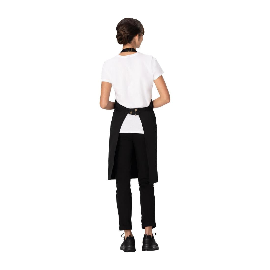 Chef Works Lockharte Bib Apron Black • PAS-JD931