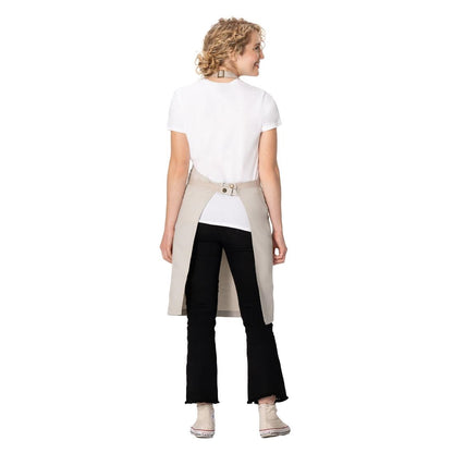Chef Works Lockharte Bib Apron Ecru • PAS-JD932