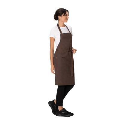 Chef Works Lockharte Bib Apron Espresso • PAS-JD933