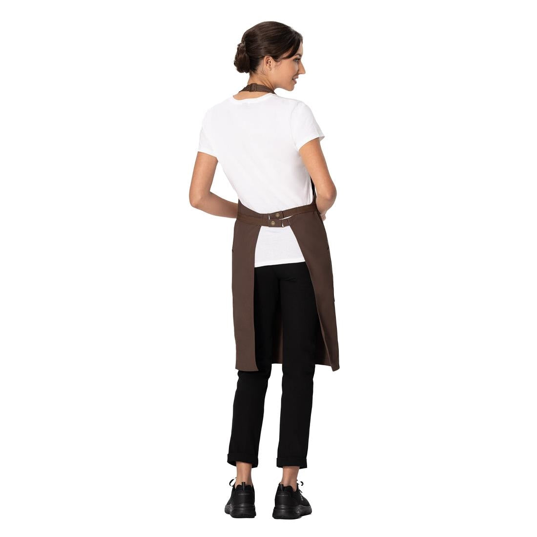 Chef Works Lockharte Bib Apron Espresso • PAS-JD933