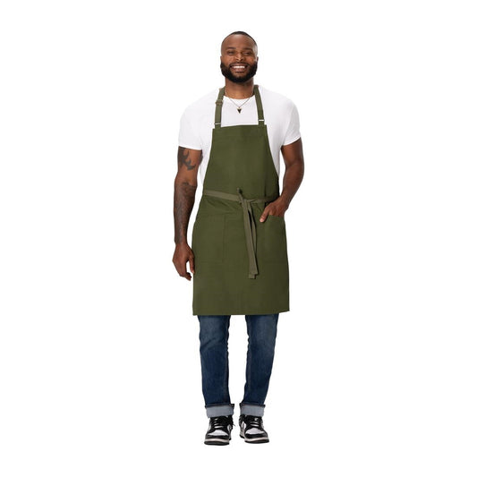 Chef Works Lockharte Bib Apron Military Green • PAS-JD934