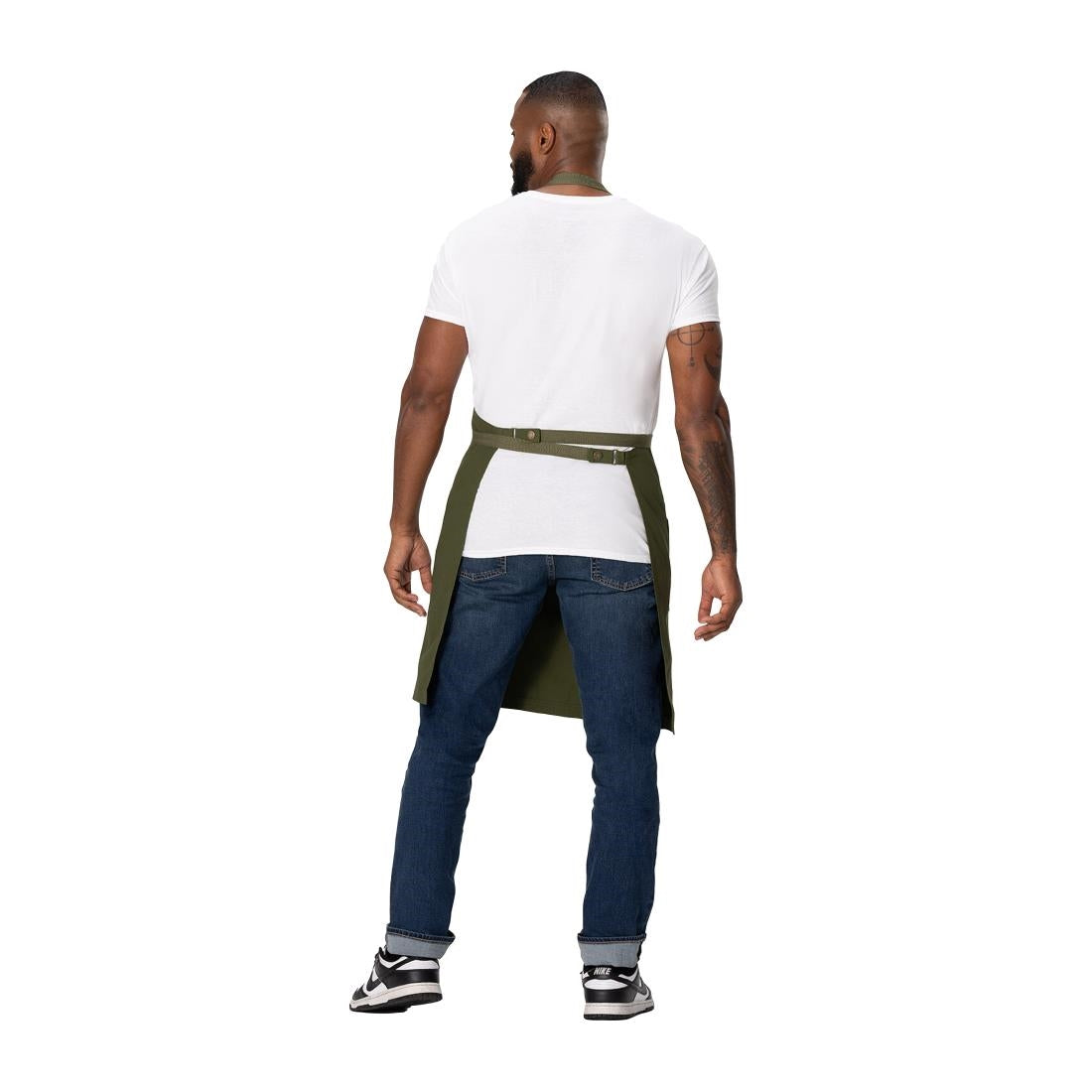 Chef Works Lockharte Bib Apron Military Green • PAS-JD934