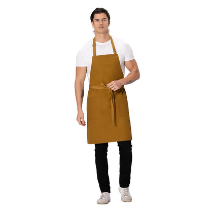 Chef Works Lockharte Bib Apron Mustard • PAS-JD935