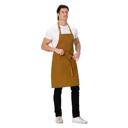 Chef Works Lockharte Bib Apron Mustard • PAS-JD935